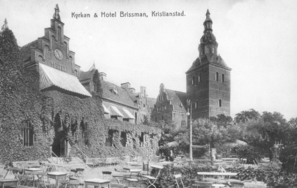 Kyrkan och Hotel Brissman, Kristianstad.