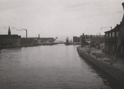 Okt. 1938. Farväl Köpenhamn från båten.