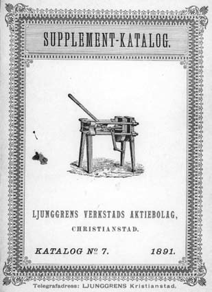 SUPPLEMENT-KATALOG No. 7, 1891.