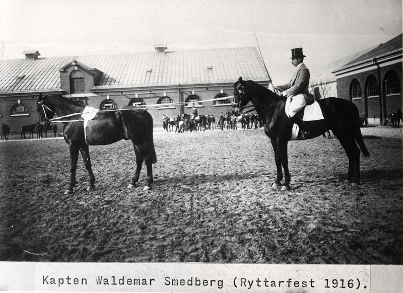 Kapten Waldemar Smedberg (Ryttarfest 1916).