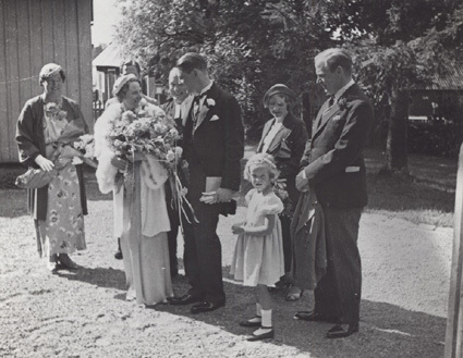 Svens bröllop 8/8 1936, Solna prestgård.