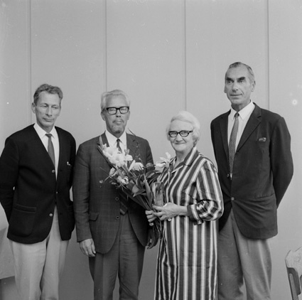 Avtackning på AB Iföverken 1969.