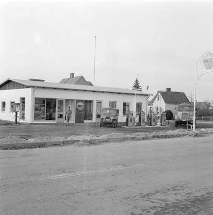 Bäckmans bensinstation 1962.