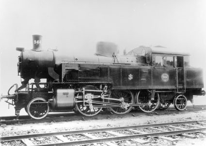 SJ  944  83. Tillverkad i Falun 1908. M 44. Tol...