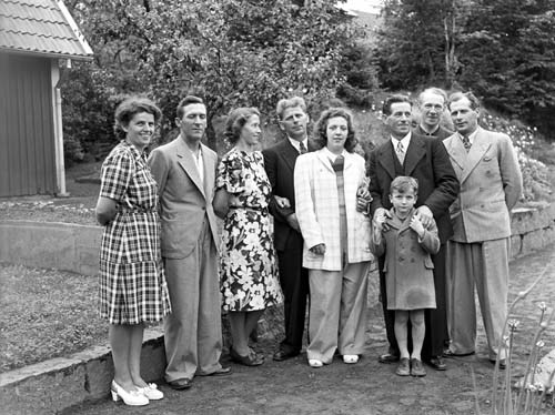 Edvard Boklund familj o Anges syskon 9 personer...