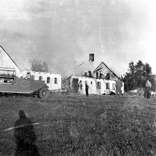 Eldsvåda i Gyllebo aug. 1950