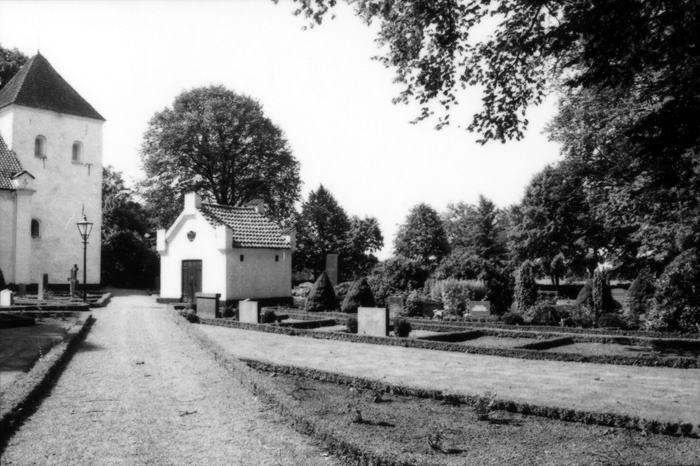 Horns familjegrav på Halmstads kyrkogård.
