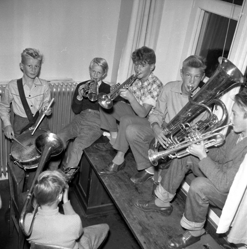 Gossorkestern i Simrishamn 1955