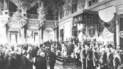 Riksdagen öppnas av Wilhelm den II:e 1888.
