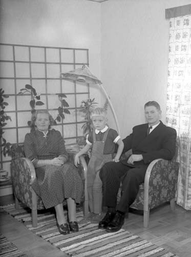 Gottfrid Persson m. familj Hanaskog.