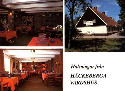 Hälsningar från Häckeberga Värdshus.