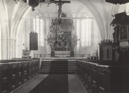 Från besiktning af Skanörs kyrka. Nov. 1928