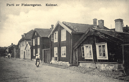 Parti av Fiskaregatan, Kalmar.