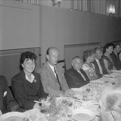 C G Månssons 50-års middag i Folkets Hus, Bromölla