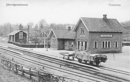 Järnvägsstationen Trensum.
