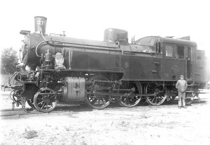 SJ Lok SB 1275  Falun 220. Tillverkad 1916. M 56.