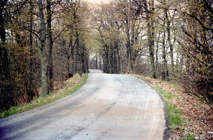 Äldre vägsträckning mellan Vankiva och Finja.