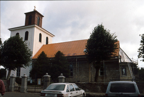 Norra Strö kyrka mot norr, aug -97