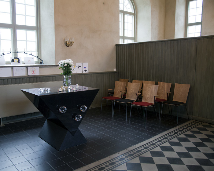 Sidoaltare i Köpinge kyrka i Gärds Köpinge. 201...