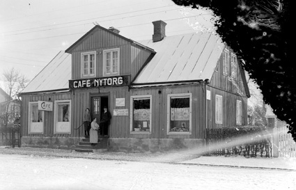 Café Nytorg. Nya Tryckeriet på gården.