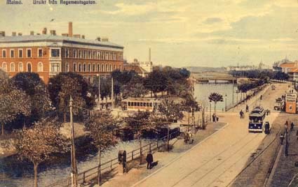 Malmö  Utsikt från Regementsgatan