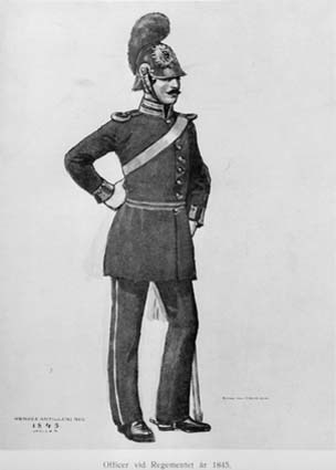 Officér vid Regementet år 1845.
