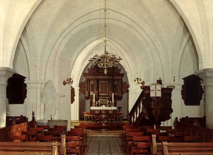 Höörs kyrka: interiör.