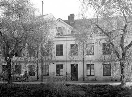 Åhlands hus vid Helgegatan, Kristianstad. Huset...