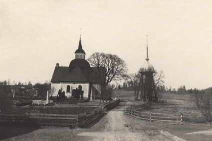 Hakarps kyrka, 1917.