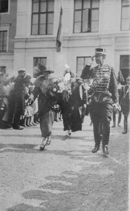 Kronprins Gustav Adolfs besök 1914, läroverket.