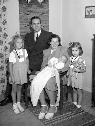 Gösta Persson barndop familjen Immeln.
