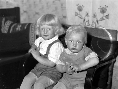 Olle och Ragna Bengtssons barn Bengt och Eve, D...