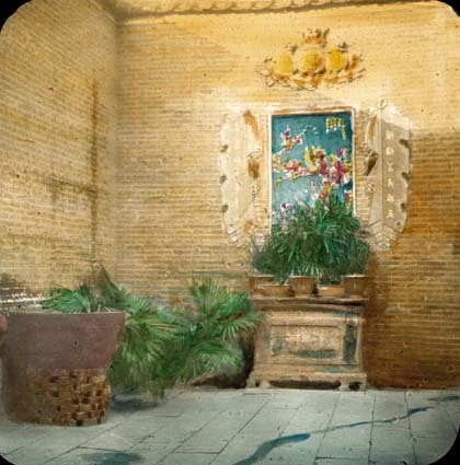 Altare i helig byggnad i Kina.