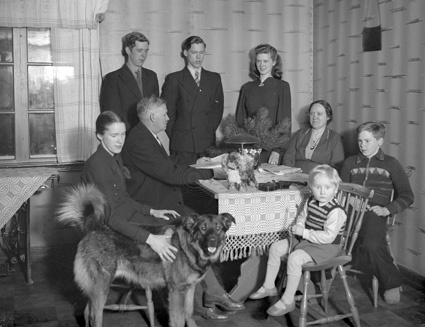 Per Holmers familjen i Vardagsrummet Vånga.