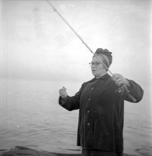 Kvinnlig  sportfiskare