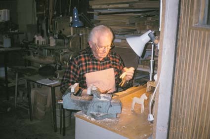 Killeberg 1993. Tillverkning av Göingehästen. 