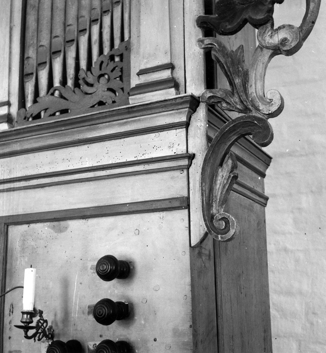 Falsterbo kyrka. Gamla orgeln, byggd av Andreas...