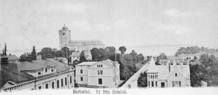 Mariestad,  Vy från hotellet
