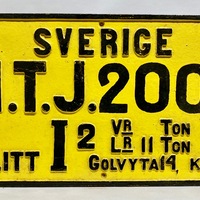 KrMJ 107/69 3 - Vagnsnummerskylt