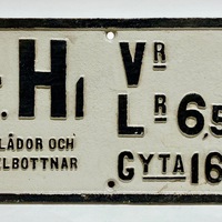KrMJ 100/91 78 - Vagnsskylt