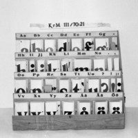 KrM 111/70 21 - Alfabet-låda