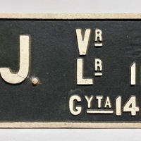 KrMJ 110/69 2 - Vagnlitteraskylt
