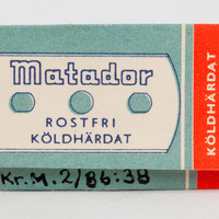 KrM 2/86 38 - Förpackning, rakblad
