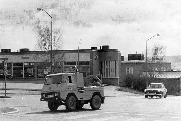 Uppförandet av Östersunds Postterminal 1985