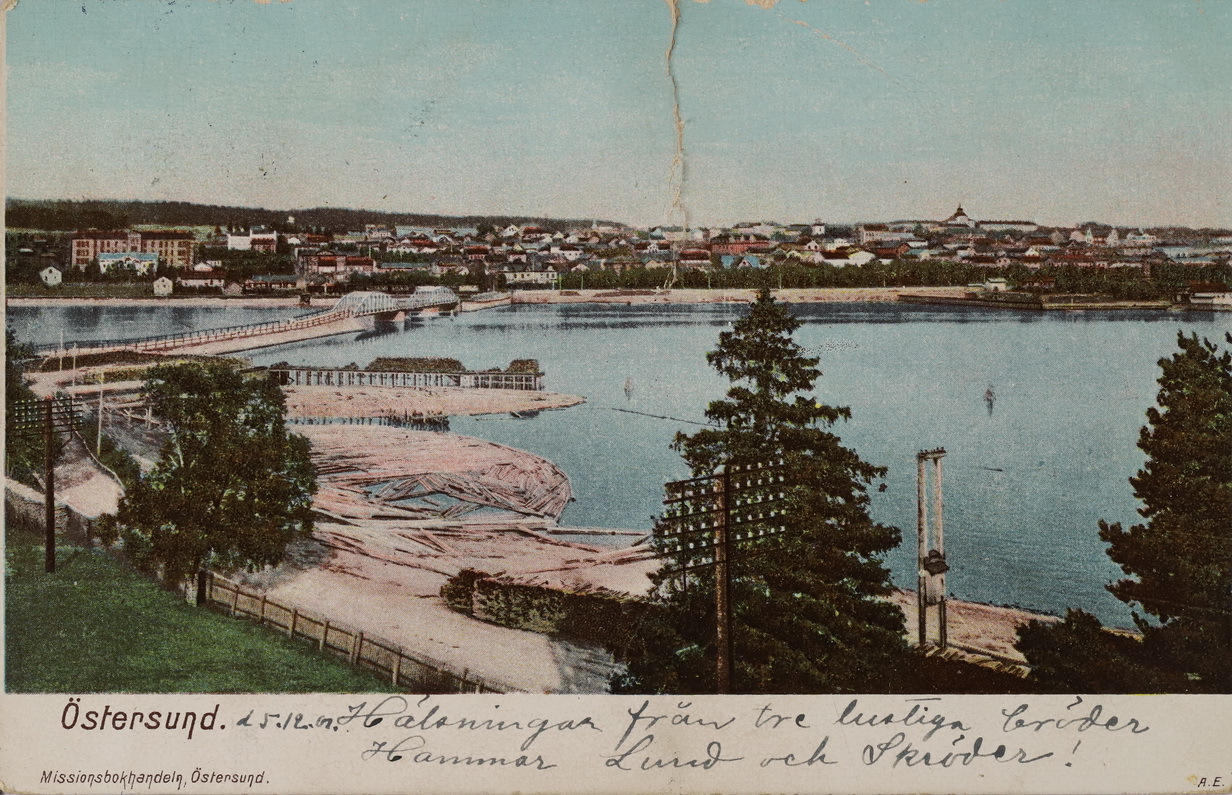 Fröken Ellen Andersson, Grimnäs. Postgånget 1901