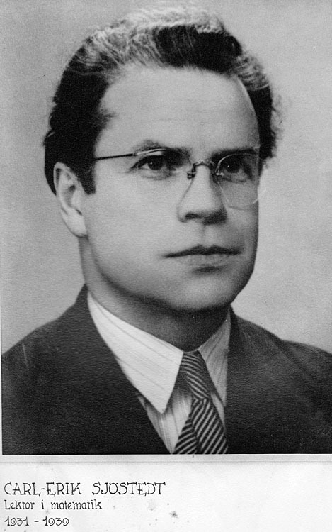 Carl-Erik Sjöstedt Lektor i matematik 1931-1939