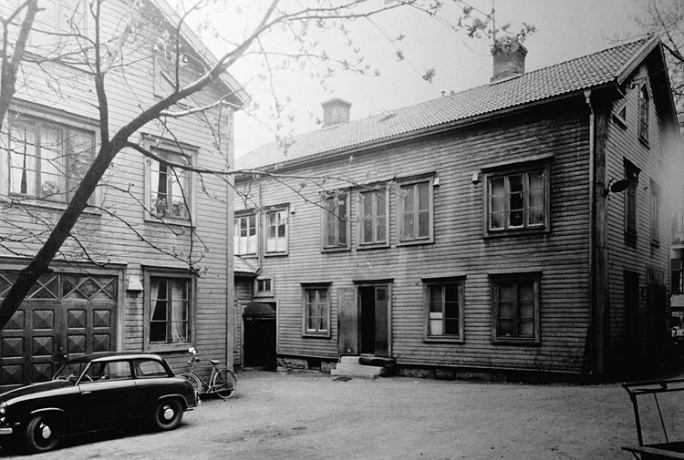 Gården Prästgatan 34. rivet 1958