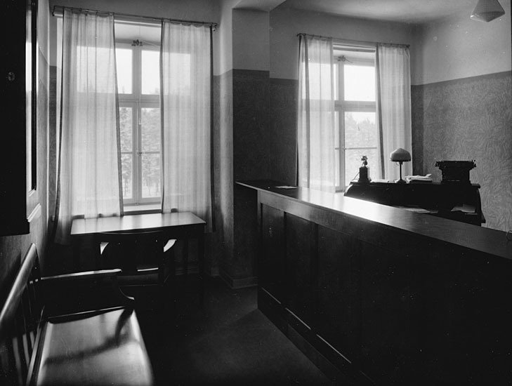 Mottagningsrum ( Solliden ). Interiör. År 1940.