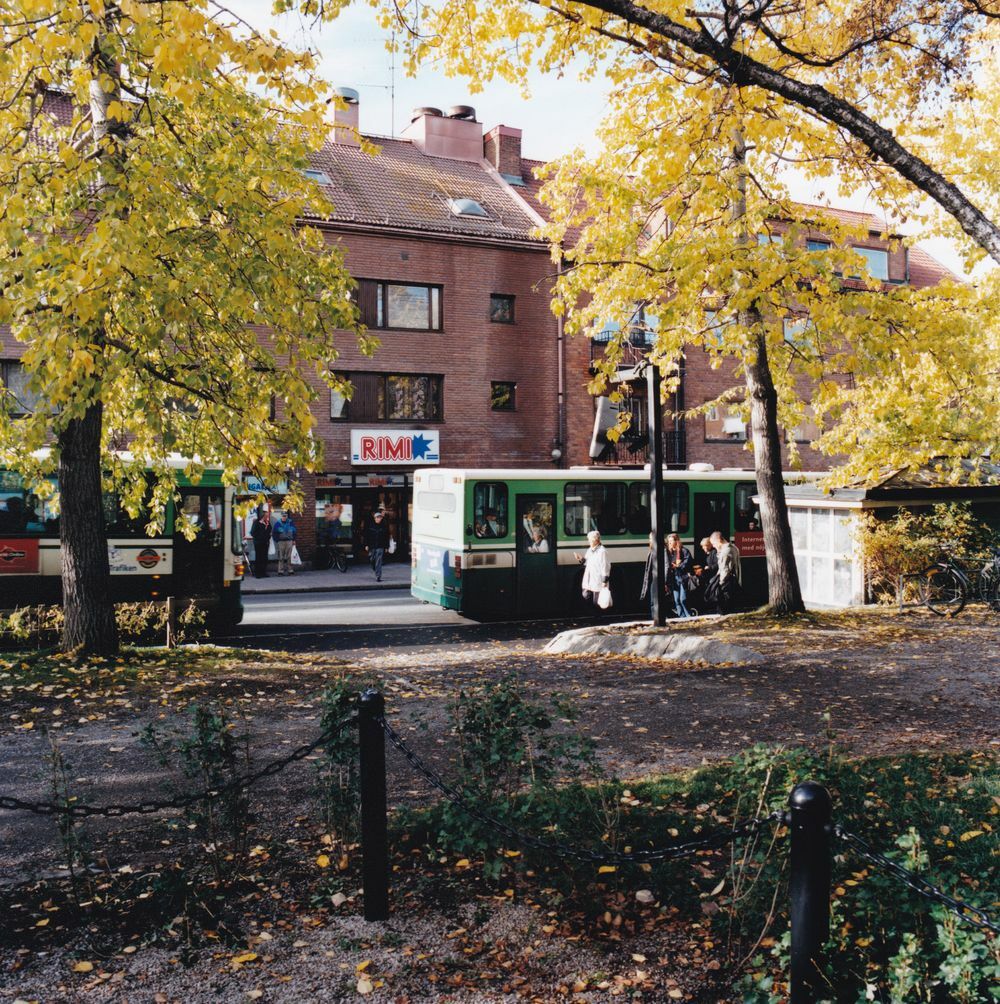 Östersund år 2000 -  Kyrkparken, Kyrkgatan, Tra...