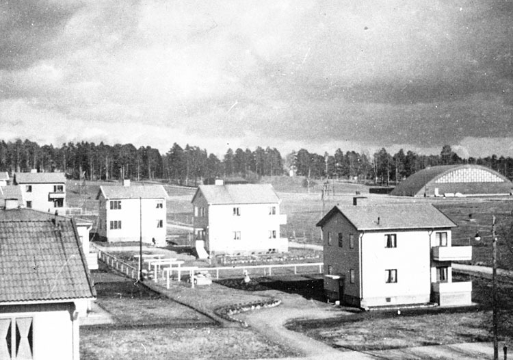 Karlslunds utbyggnad i mitten av 1940-talet. Ut...